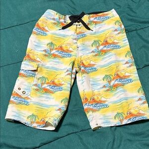 Tropical Print Men's Shorts
